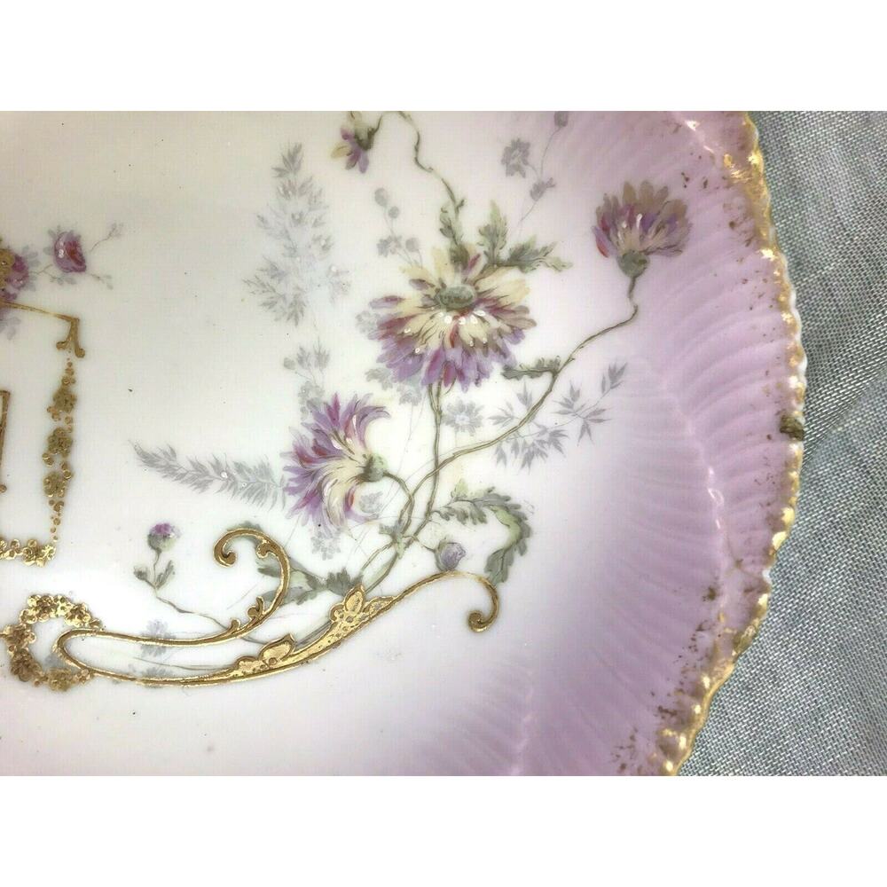 L S & S Limoges France Pink Gold Bowl Vintage Traditional - Picture 3 of 7